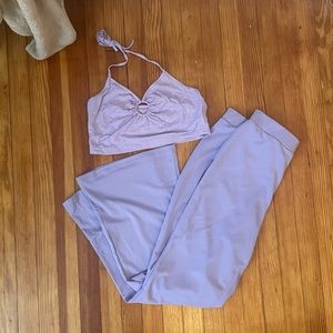 Lavender disco themed outfit